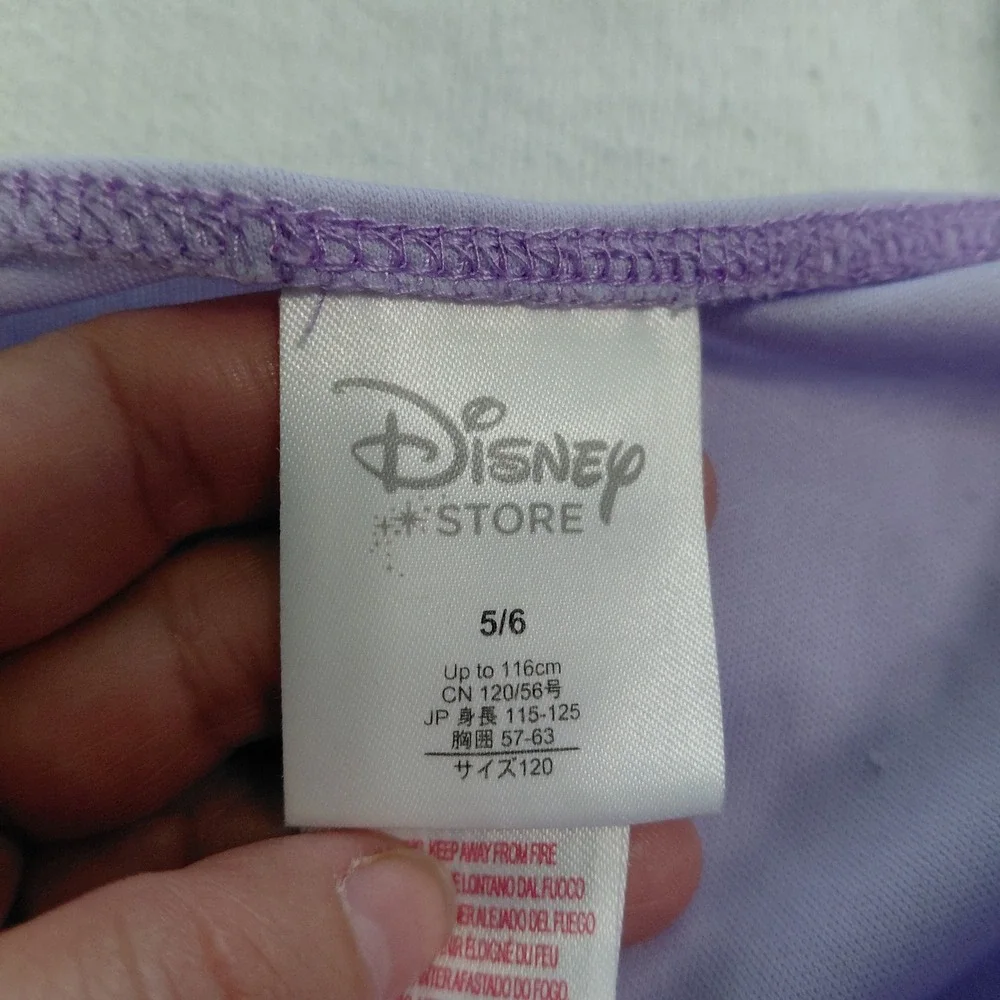 Disney Store Ariel Little Mermaid Costume Dress Purple Teal Girls 5/6 Sequin